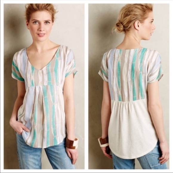 Anthropologie Tops - Anthropologie Porridge Elva striped top size S